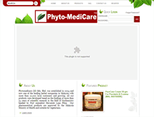 Tablet Screenshot of phytomedicare.com